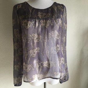 Sheer Floral Top